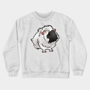 Black and White Abyssinian Guinea Pig Crewneck Sweatshirt